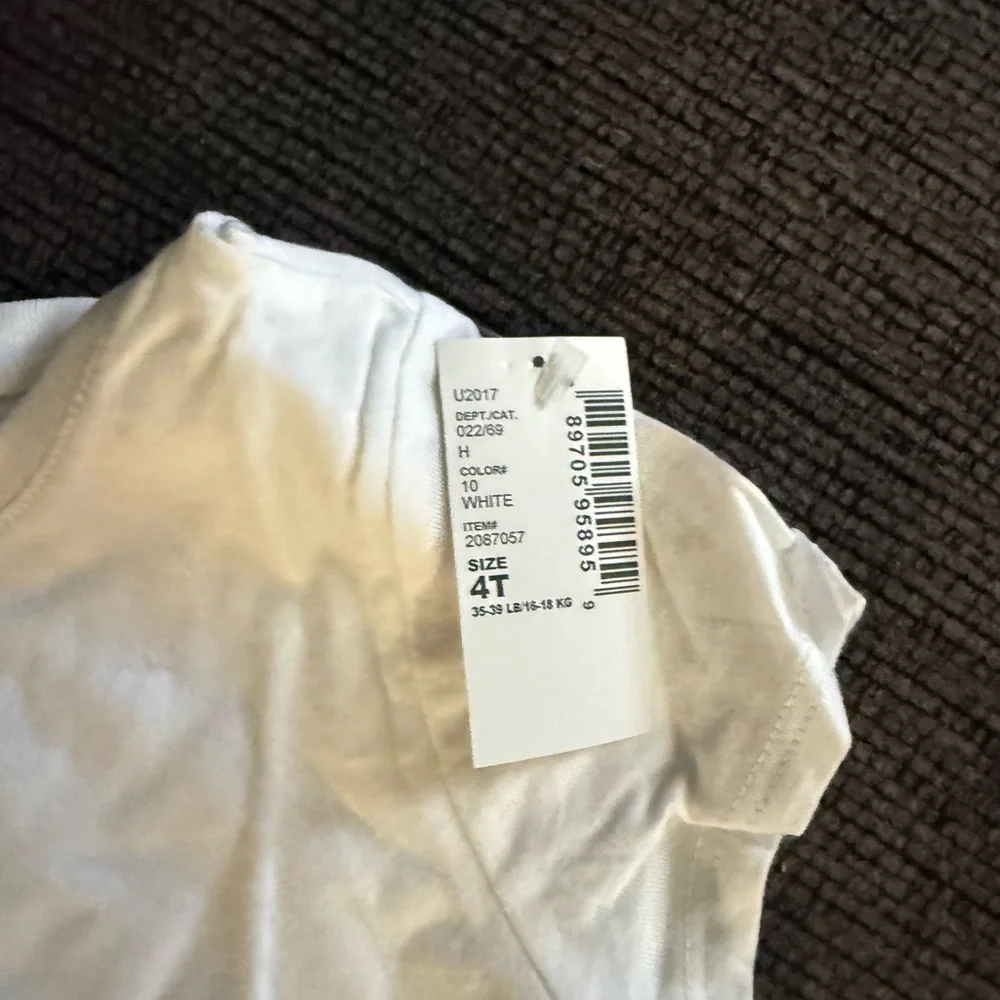 The Children's Place White Tee with Fun Black Print